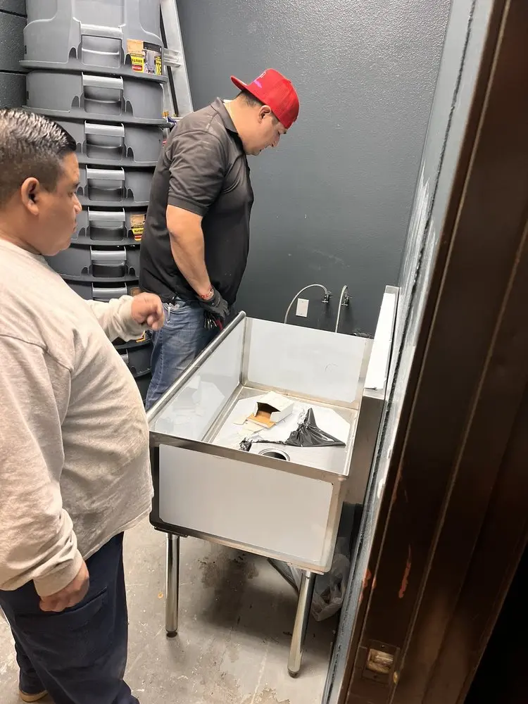 Commercial plumbing and sink installation in Shore View